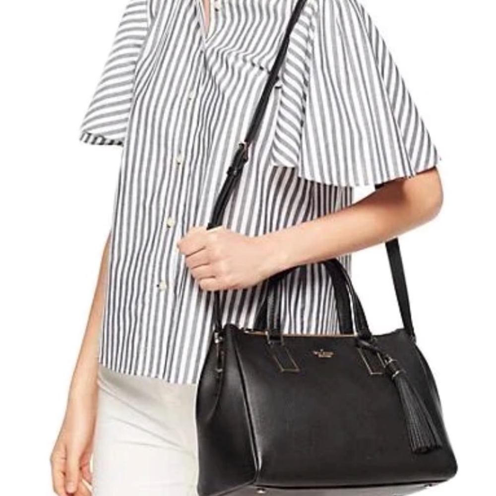 Kate Spade Kingston Drive Alena Satchel Purse Black